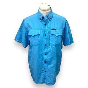 Field & Stream Mens Outdoor River Camp Fish Performance Button Up Shirt, size L